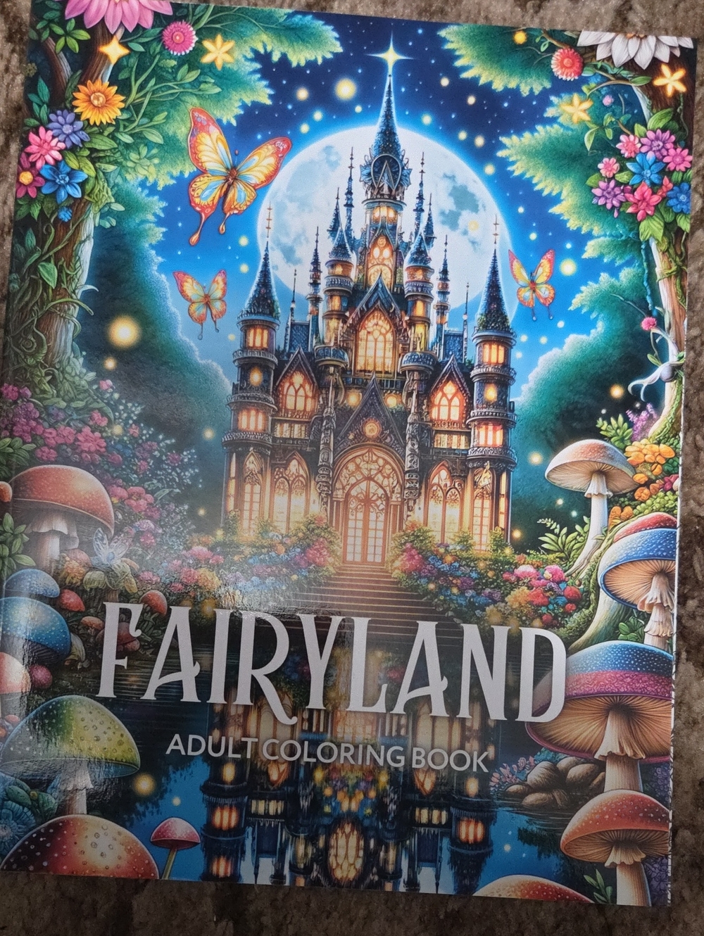 Fairyland Adult Coloring Book - Vibrant Multicolor Fantasy Art
